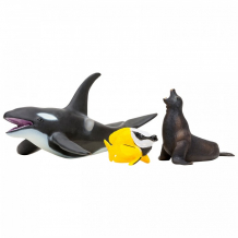 Купить masai mara набор фигурок мир морских животных (касатка, рыбка-лиса, морской лев) мм203-007