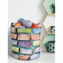 Купить joyarty большая текстильная корзина стена из радужных камней для хранения с ручками 27 л planta_23310_7