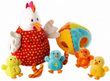Купить развивающая игрушка lilliputiens курочка офелия и ее цыплятки 86635