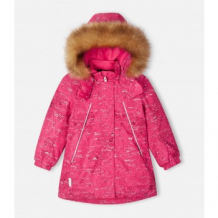 Купить куртка зимняя reima siida со светоотражающим принтом, розовый mothercare 997212701