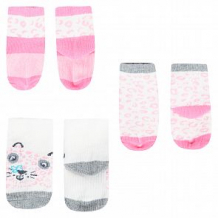 Купить носки 3 пары yo!, цвет: серый/розовый ( id 11708584 )