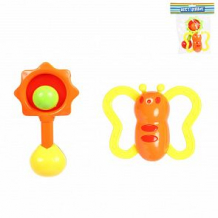Купить разивающая игрушка s+s toys набор погремушек желто-салатовые ( id 10550303 )