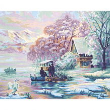 Купить картина по номерам schipper горное озеро зимой, 40х50 см ( id 10955875 )
