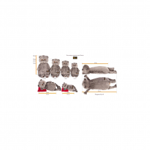 Купить мягкая игрушка budi basa кот басик на бархатной подушке, 26 см ( id 12977896 )