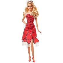 Купить mattel barbie fxc74 барби коллекционная кукла в красном платье