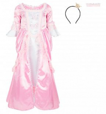 Купить карнавальный костюм пуговка принцесса платье/диадема, цвет: розовый ( id 6473227 )