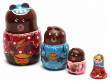 Купить деревянная игрушка русская народная игрушка (рни) матрешка три медведя 4 персоны р-45/751