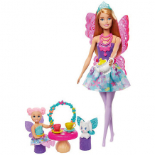 Игровой набор Barbie Dreamtopia "Заботливая принцесса" Чаепитие ( ID 14198355 )