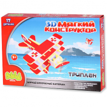 Купить мягкий 3d конструктор bebelot триплан, 17 деталей ( id 16188508 )