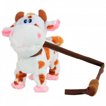 Купить интерактивная игрушка пушистые друзья корова на жестком поводке jb057203