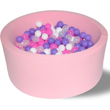Купить сухой бассейн hotenok "фиолетовые пузыри" 40 см, 200 шариков ( id 9633824 )