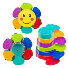 Купить happy baby 330641 набор игрушек для ванной &quot;flower puzzle&quot;