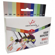 Купить vista-artista набор маркеров style sma-12 манга 0.7- 7 мм 12 цветов sma-12