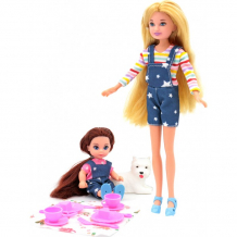 Купить funky toys кукла мила 23 см с куклой вики 12 см с собачкой и набором для пикника 70006
