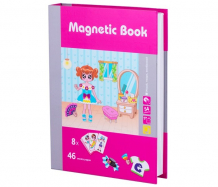 Купить развивающая игрушка magnetic book игра модница 54 детали tav036