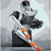 Купить картина по номерам котеин "юная балерина", 30х30 см ( id 16527559 )