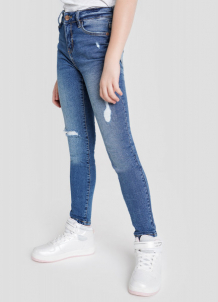 Купить джинсы с завышенной талией для девочек 