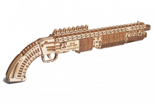 Купить wood trick механическая деревянная сборная модель дробовик sg-12 shotgun 1234-80