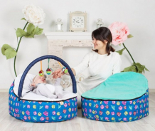 Купить feter кокон для новорожденных baby bean bag совы 