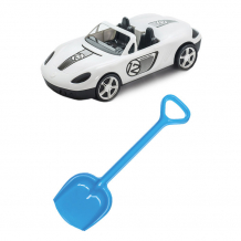 Купить тебе-игрушка детский игровой набор для песочницы автомобиль кабриолет + лопатка 50 см 