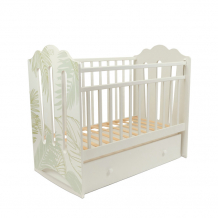 Купить детская кроватка sweet baby cristallina с ящиком (колесо-качалка) 426696