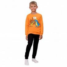 Купить комплект джемпер/брюки счастливая малинка, цвет: оранжевый/черный ( id 12601288 )