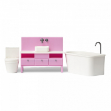 Купить lundby мебель для домика базовый набор для ванной комнаты lb_60305700