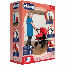 Купить коляска для куклы chicco трансформер junior 3 в 1 1423678.00