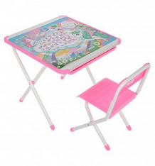 Купить набор мебели дэми №2-02 единорог, цвет: белый/розовый ( id 10263299 )