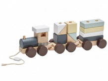 Купить деревянная игрушка kid's concept поезд с блоками 1000140