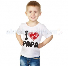 Купить ехидна детская футболка i love papa g8356