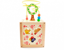 Купить деревянная игрушка мир деревянных игрушек логический кубик д014