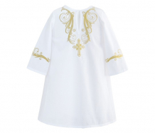Купить золотой гусь крестильная рубашка модель 2 с вышивкой 1117