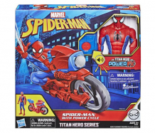 Купить spider-man фигурка титан человек паук с транспортом 30 см e3364ew0