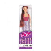 Купить toys lab кукла ася шатенка в платье с принтом а-стайл 35054