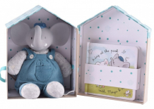 Купить мягкая игрушка meiya & alvin мягконабивная слоник alvin в коробке с книгой 25 см 78101