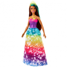 Купить mattel barbie gjk14 барби кукла &quot;принцесса&quot; в ярком платье 2