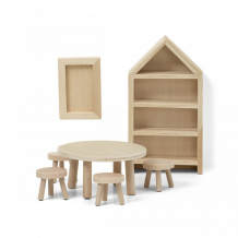 Купить lundby набор деревянной мебели для домика сделай сам столовая lb_60906300