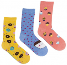 Купить lunarable комплект женских носков с принтом 016 3 пары kcrp016_35-39