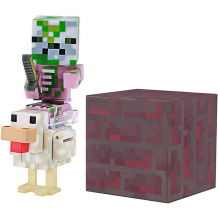 Купить набор фигурок jazwares minecraft baby zombie pigman jockey, 8 см ( id 11147309 )