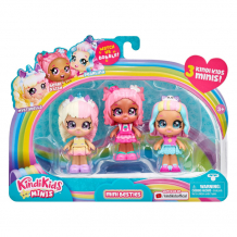 Купить kindi kids игровой набор мини-куклы 3 шт. 39763