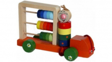 Купить деревянная игрушка крона счеты автомобиль палитра 163-002