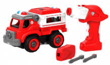 Купить конструктор shantou bhs toys набор пластмассовых деталей пожарный грузовик с пультом ду 1csc20003900
