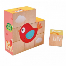 Купить деревянная игрушка hape кубики лили (9 элементов) e0452_hp