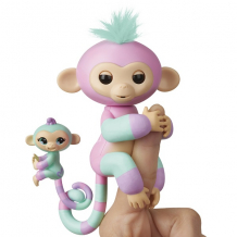 Купить fingerlings 3542m интерактивная обезьянка эшли с малышом, 12 см