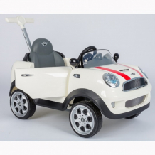 Купить каталка r-toys автомобиль mini cooper с родительской ручкой zw455