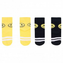 Купить комплект носки 2 пары fun time, цвет: синий/желтый ( id 12630544 )