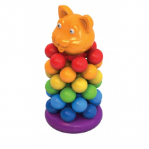 Купить развивающая игрушка нордпласт пирамидка-звездочка кот н-428