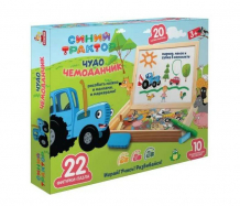 Купить деревянная игрушка буратино синий трактор чудо-чемоданчик 30 шт. w034-str