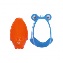 Купить детский писсуар на присосках roxy-kids лягушка, оранжево-голубой ( id 6895386 )